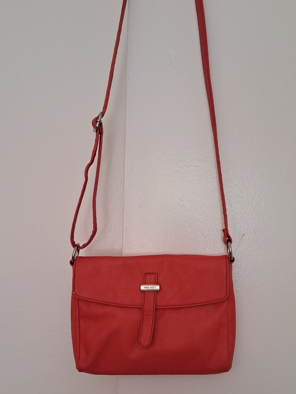 NINE WEST Red Crossbody Shoulder Bag - Women's Fashion Purse